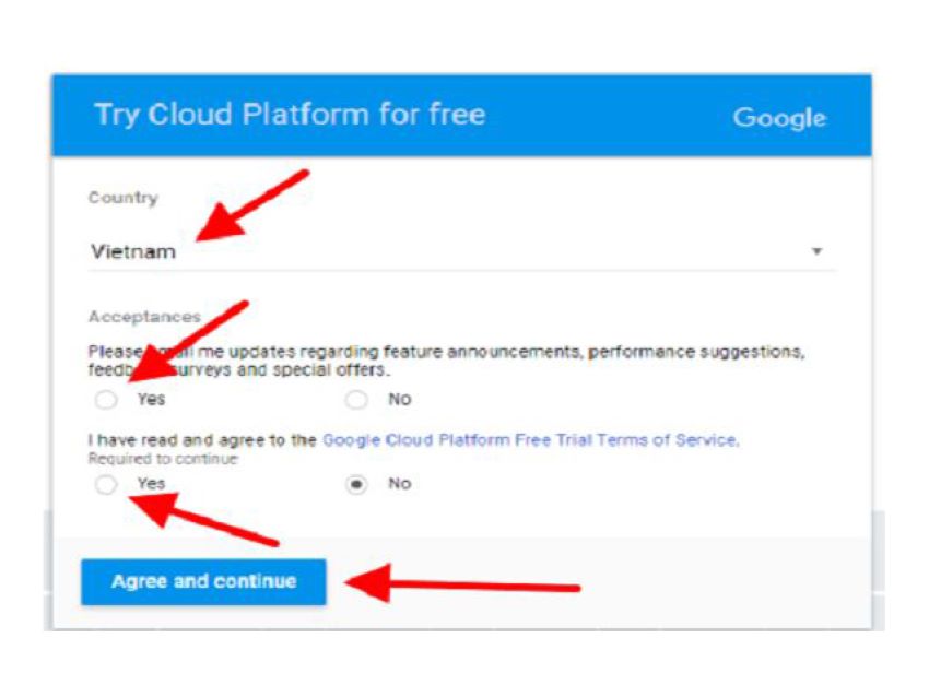 Cách đăng ký VPS Google miễn phí bước 2