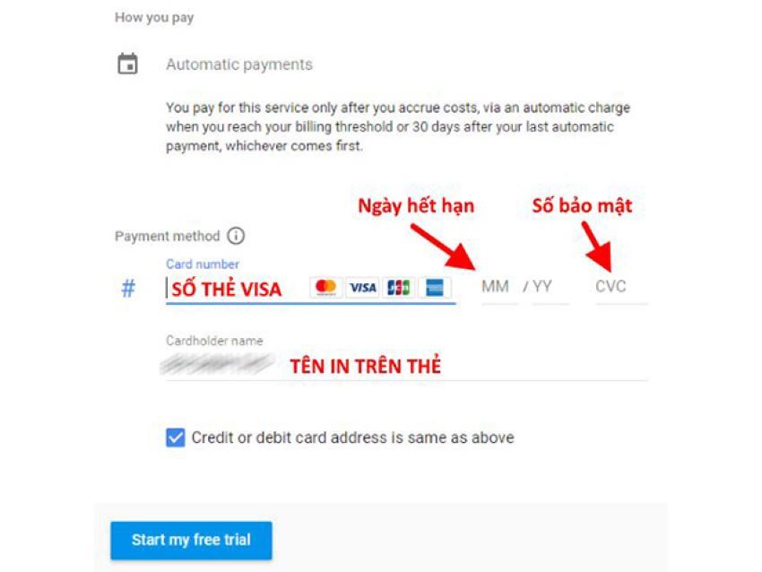 Cách đăng ký vps google miễn phí bước 3.2