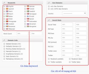 Lọc domain theo phần mở rộng