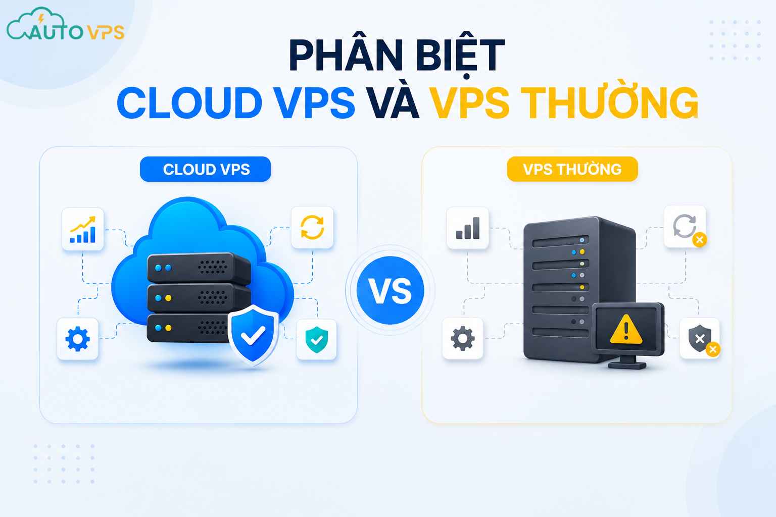 Phân biệt Cloud VPS và VPS thường