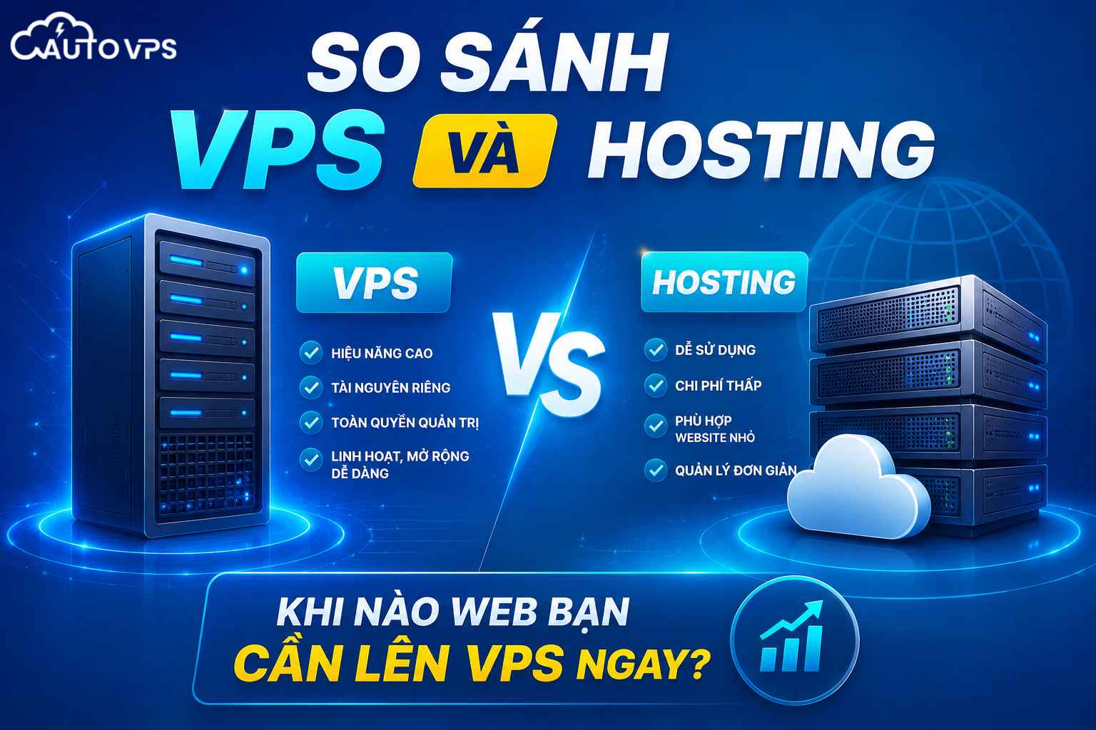So Sánh Hosting và VPS – Lựa Chọn Nào Phù Hợp Với Bạn?