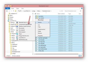 Nén thư mục WordPress ở localhost thành .zip