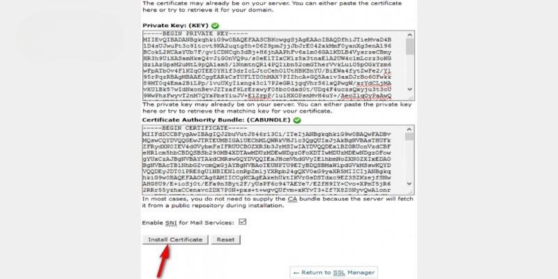 Nhấn chọn Install Certificate