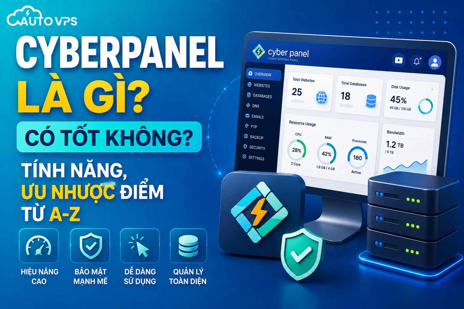 CyberPanel Là Gì? Có Tốt Không? Ưu Nhược Điểm & Cách Cài