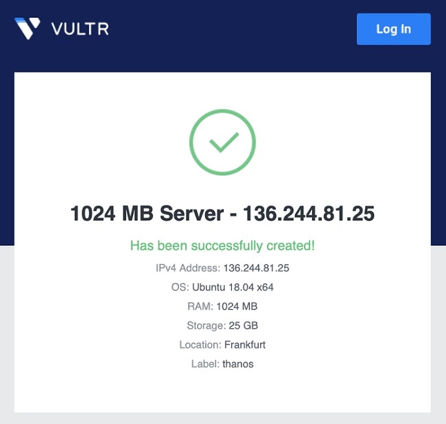 Quản lý VPS Vultr đơn giản