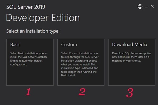 3 phiên bản SQL Server 2019