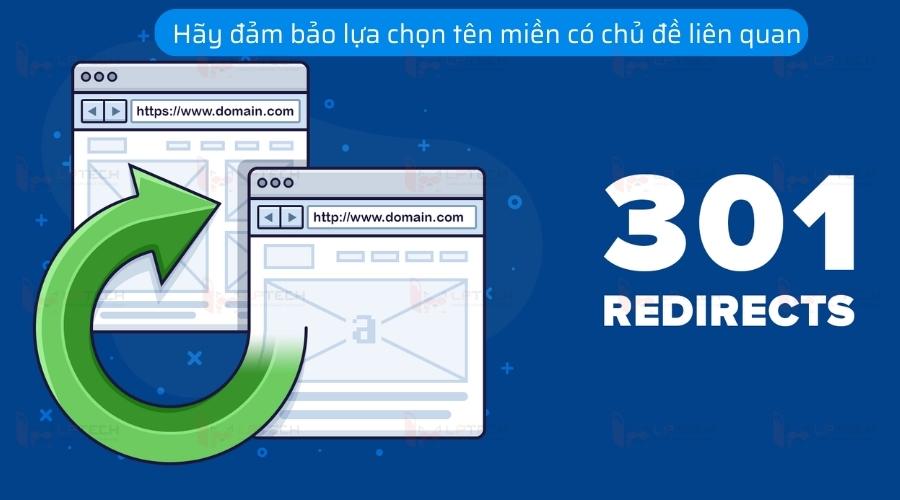 Hãy đảm bảo lựa chọn tên miền có chủ đề liên quan.