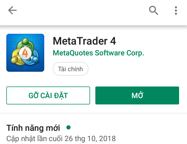 Cách tải phần mềm MT4 về điện thoại - Đối với hệ điều hành Android