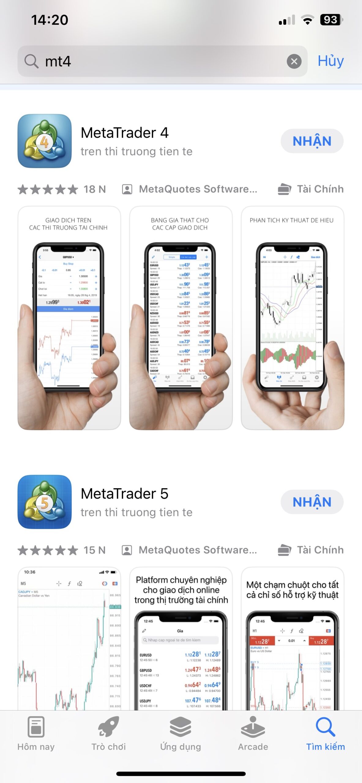 Cách tải phần mềm MT4 về điện thoại - Đối với hệ điều hành iOS 