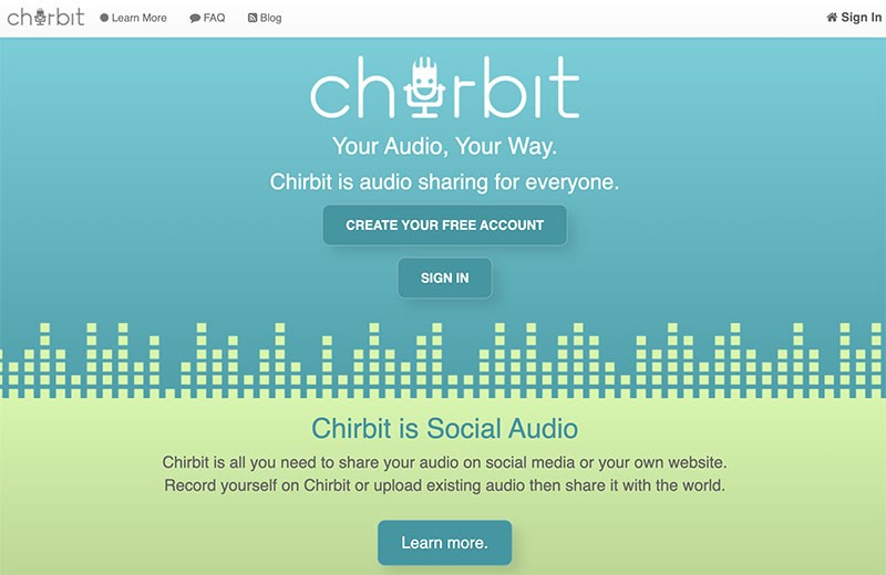 Giao diện Chirbit