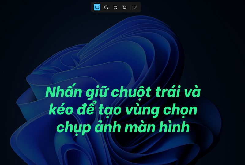Ấn giữ chuột trái và kéo