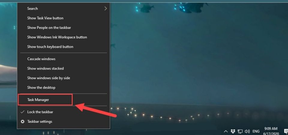 Bước 1 cách khởi động lại Windows Explorer