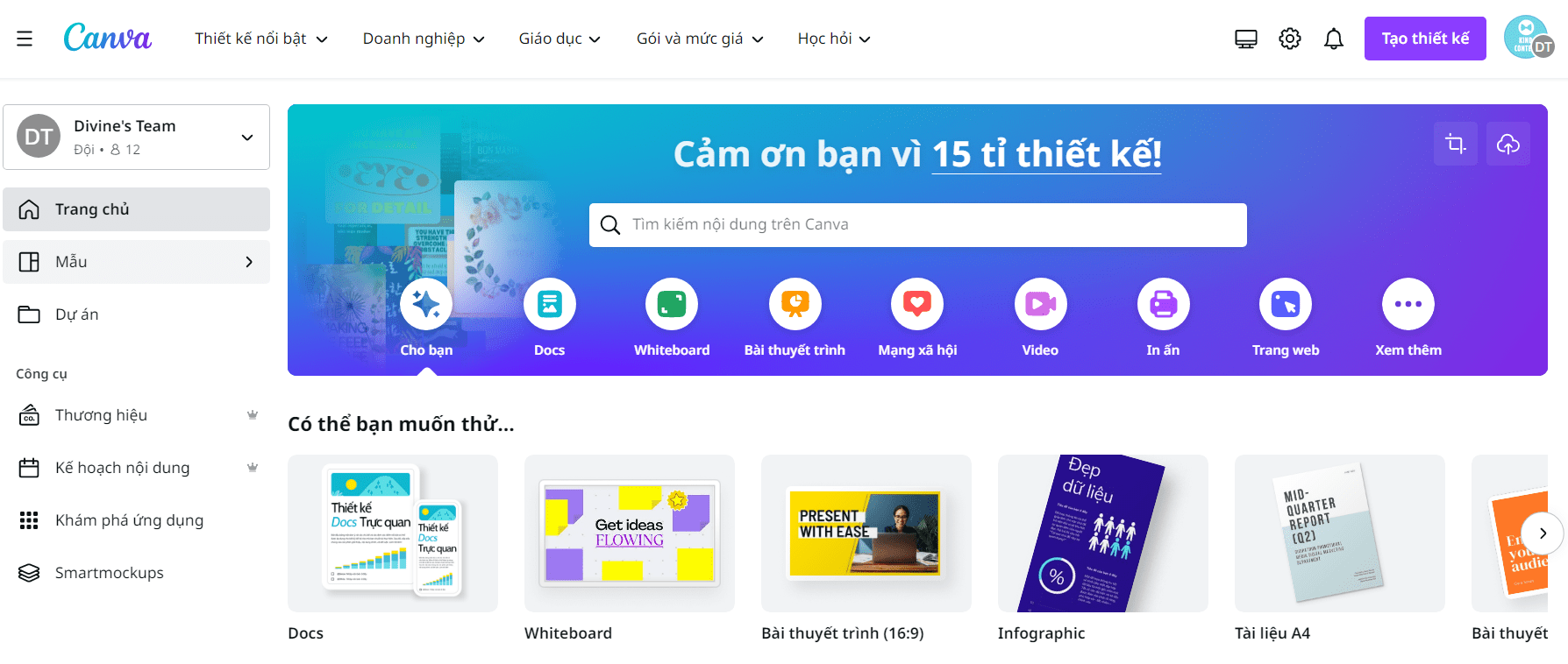 Công cụ Canva - hỗ trợ viết Content