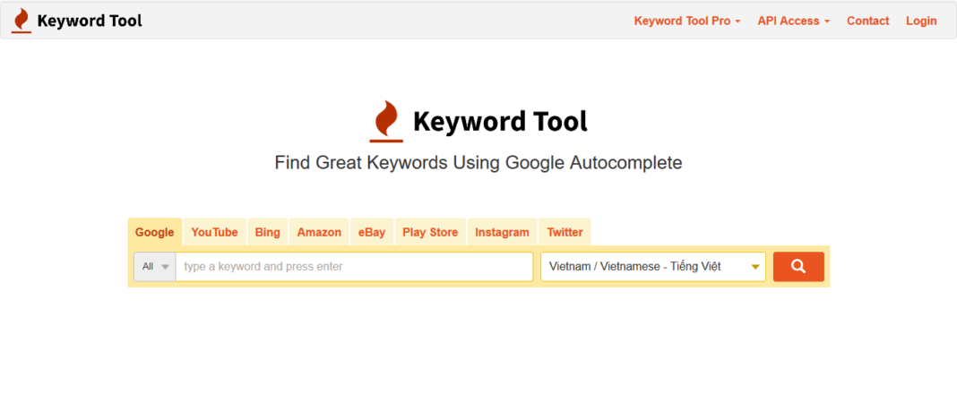 Công cụ Keywordtool.io - hỗ trợ viết Content