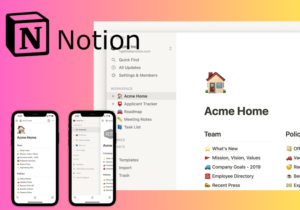 Phần mềm Notion
