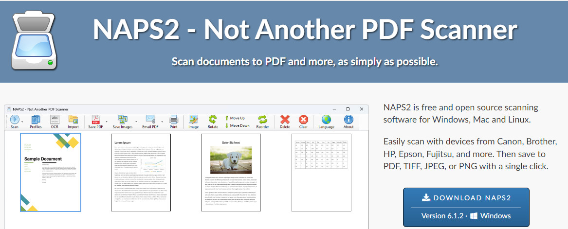 Phần mềm Scan Advanced Scan to PDF Free