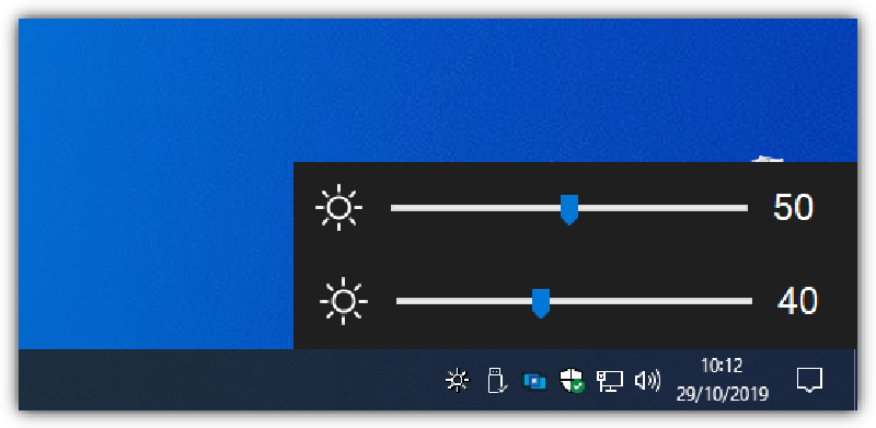 Phần mềm chỉnh độ sáng màn hình pc - Win10 Brightness Slider