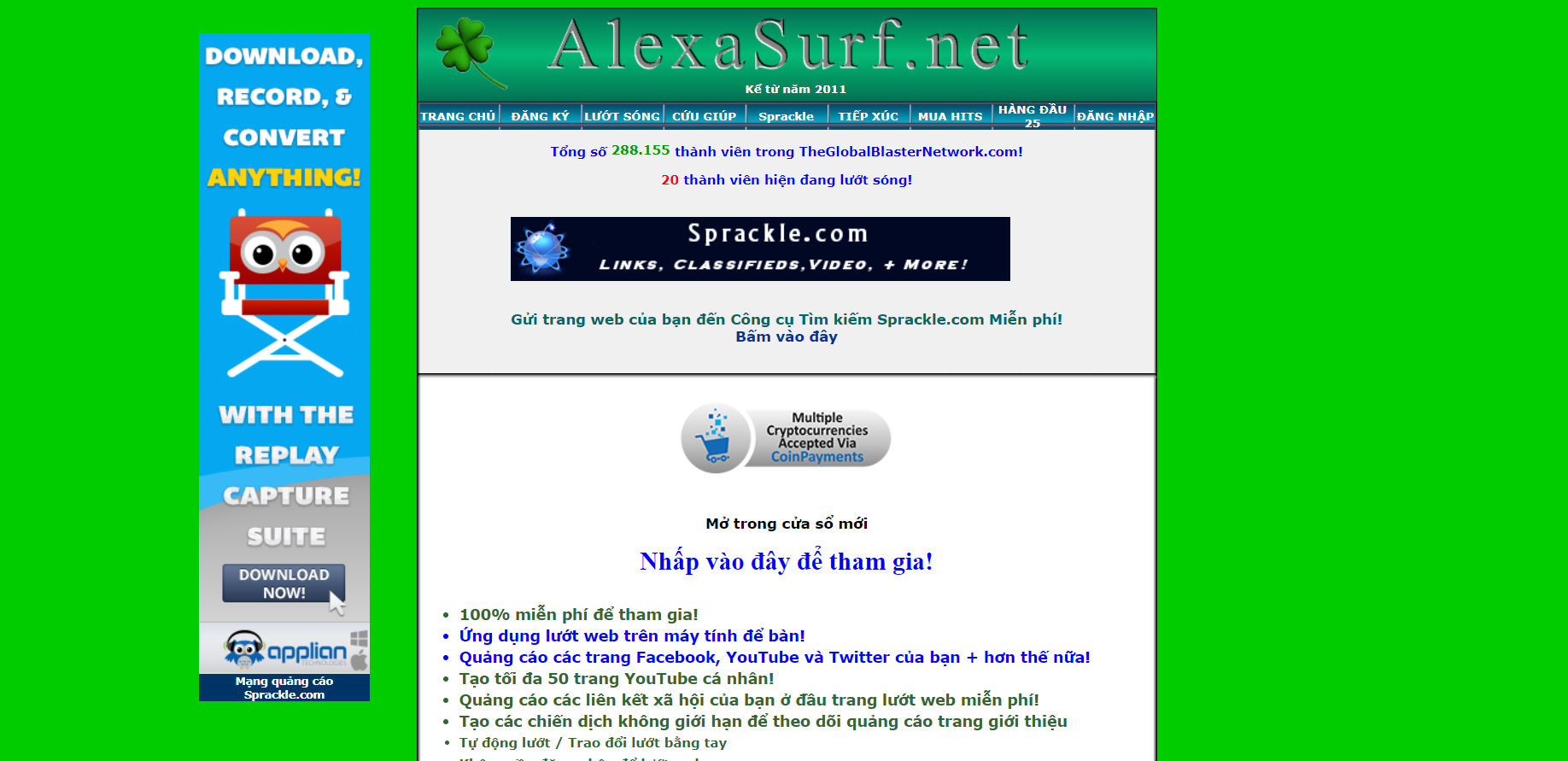 Phần mềm tăng Traffic cho website - AlexaSurf.net