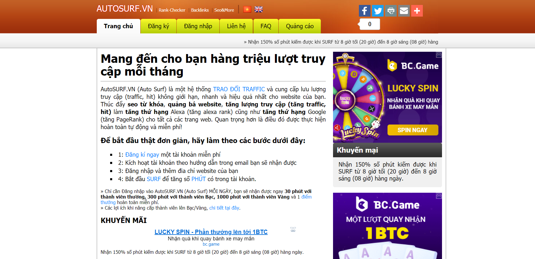 Phần mềm tăng Traffic cho website - Aotosurf.com.au 