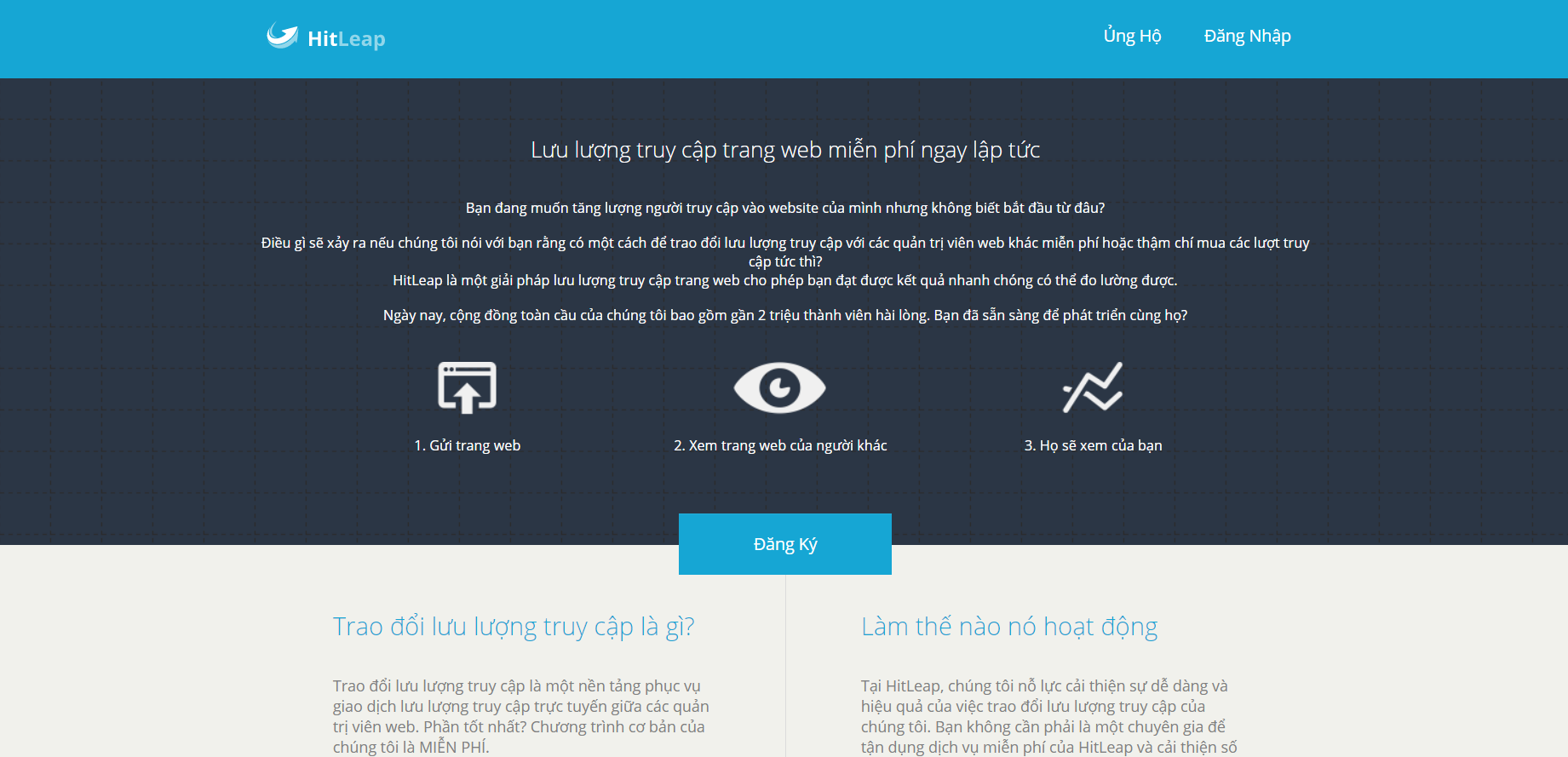 Phần mềm tăng Traffic cho website - Hitleap