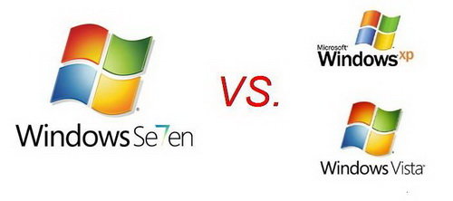 Sự khác nhau giữa Windows 7 và Vista - XP 