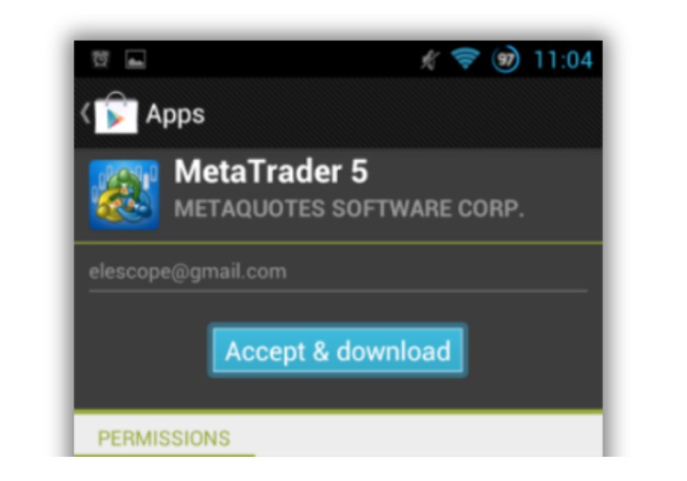 Cài đặt MetaTrader 5 trên điện thoại Androi (2)