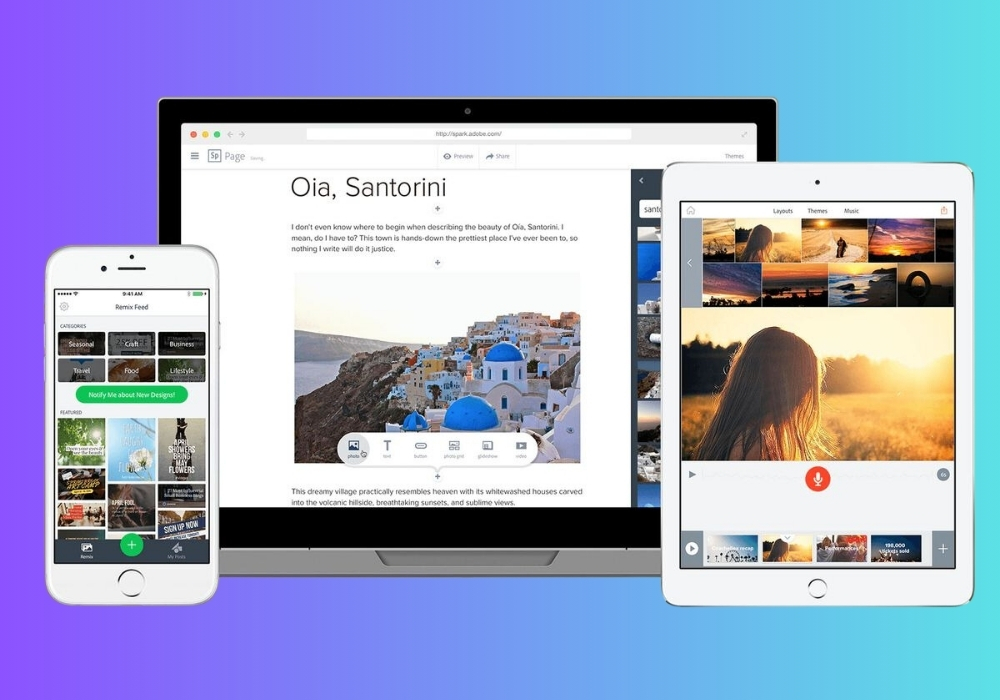 Phần mềm Adobe Spark