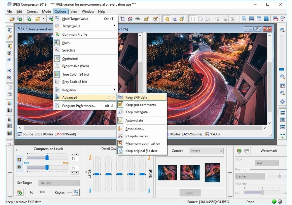 Phần mềm JPEG Compressor