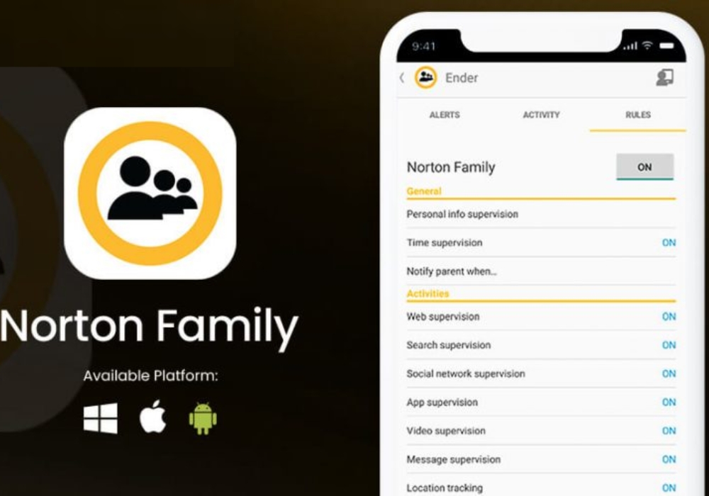Phần mềm theo dõi máy tính Norton Family