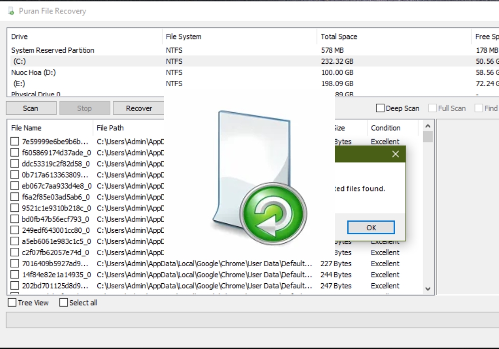 Phần mềm Puran File Recovery