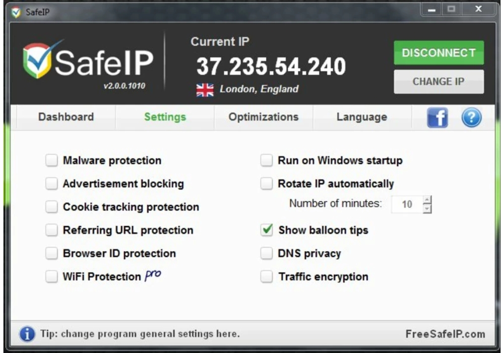 Phần mềm SafeIP