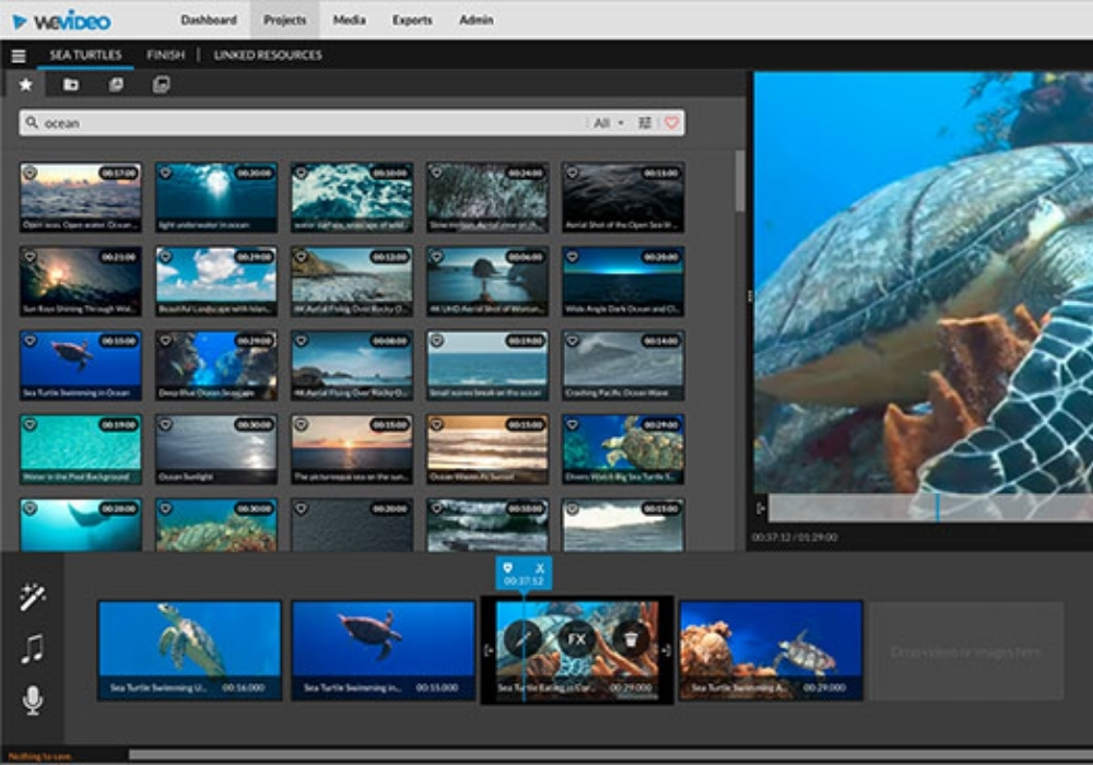 Phần mềm ghép video online WeVideo