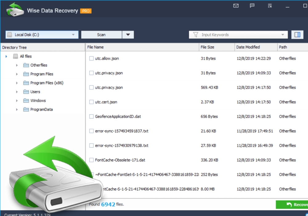 Phần mềm Wise Data Recovery