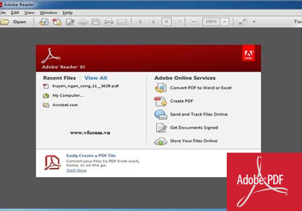 Phần mềm PDF Adobe Acrobat