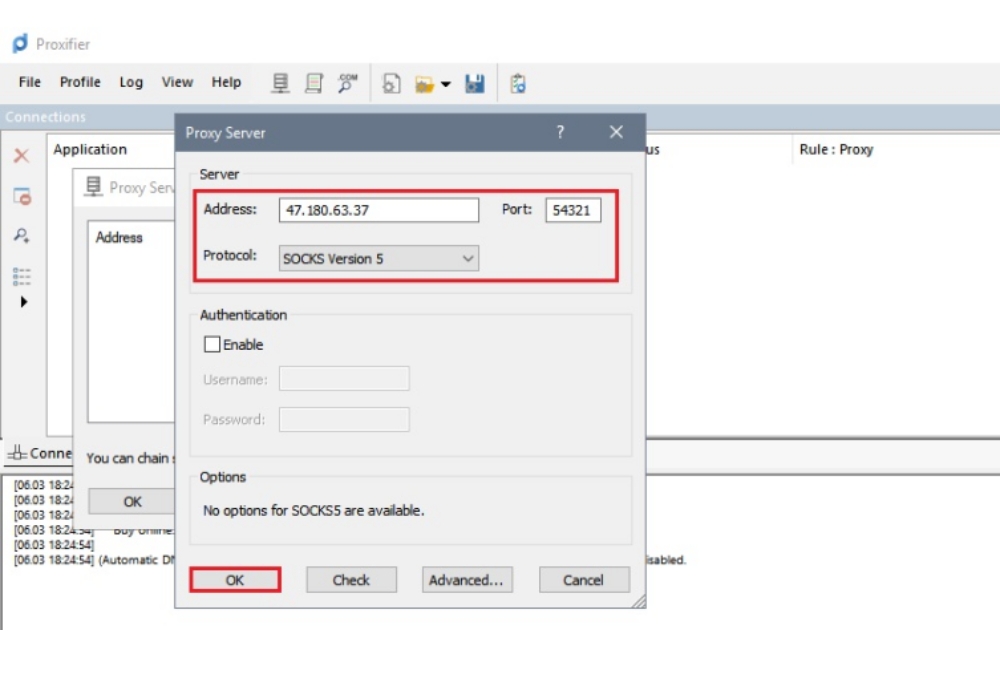 Ứng dụng Fake IP pc Proxifier
