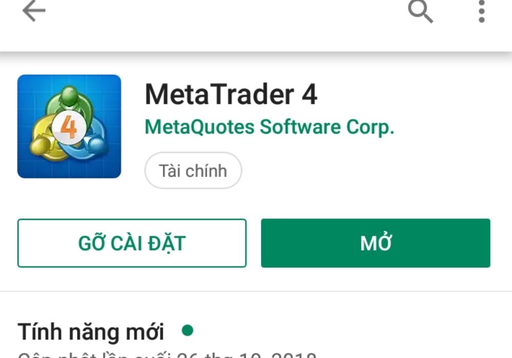 Cài đặt MT4 trên điện thoại Android