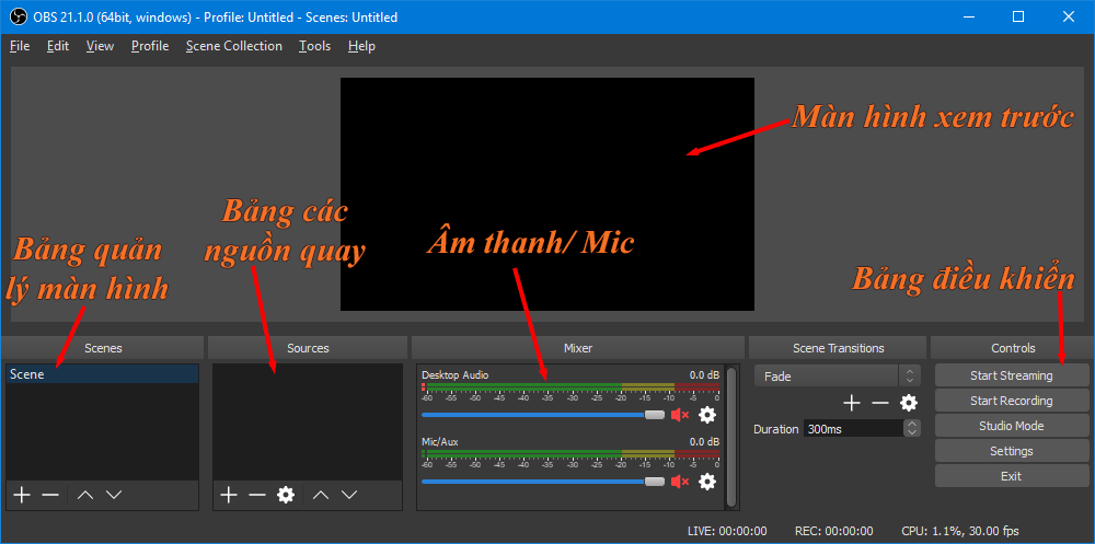 Cách tối ưu hóa sử dụng phần mềm OBS Studio