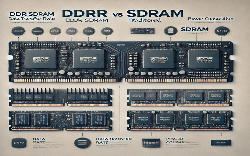 Sự khác biệt chính giữa bộ nhớ DDR và SDRAM