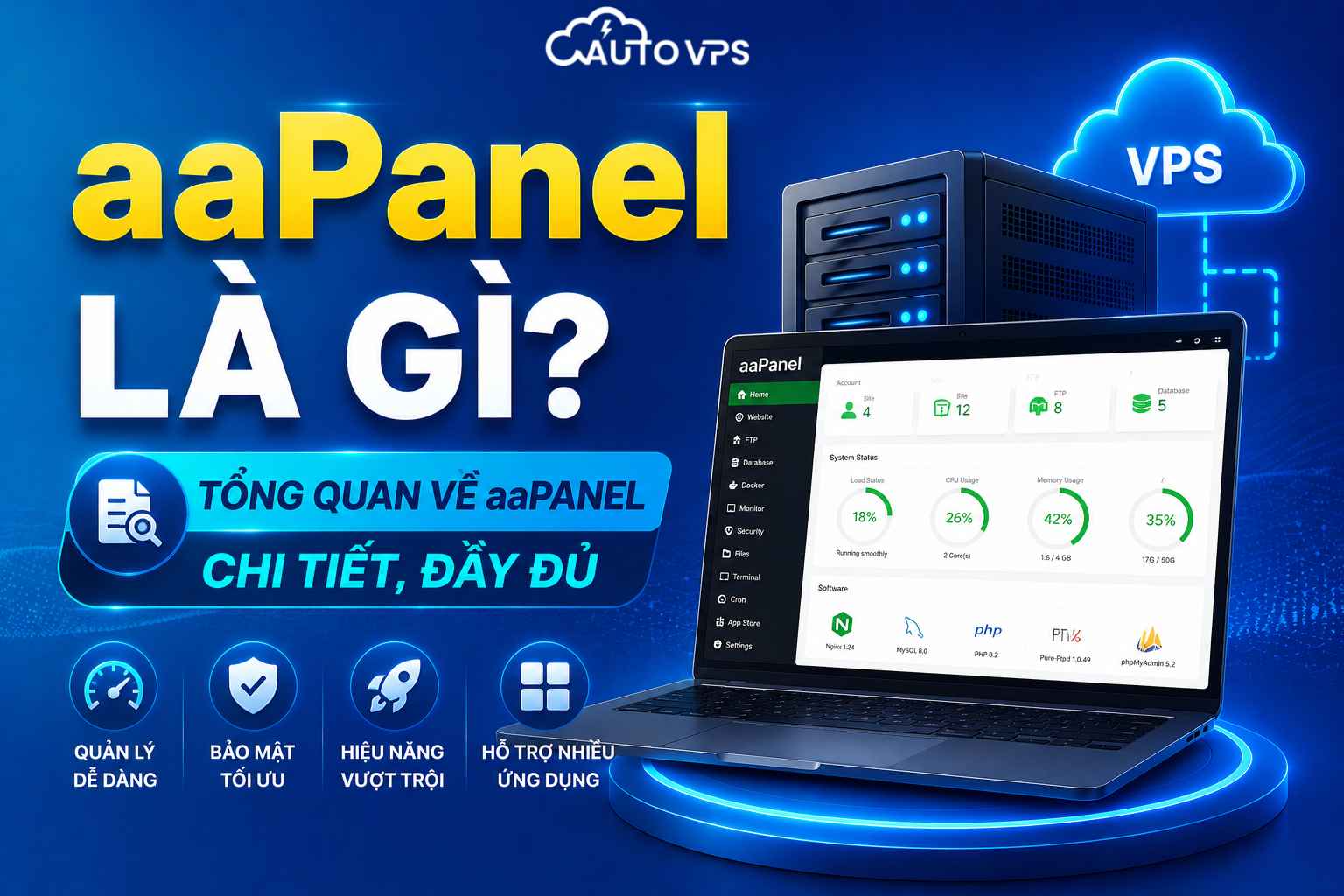 aaPanel Là Gì? Tổng Quan Về aaPanel Chi Tiết, Đầy Đủ 2026