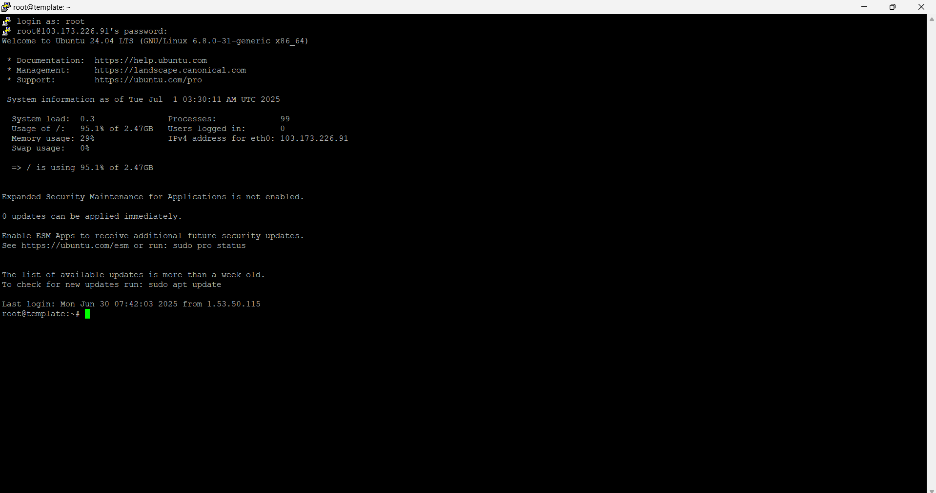 SSH vào VPS Linux bằng PuTTY