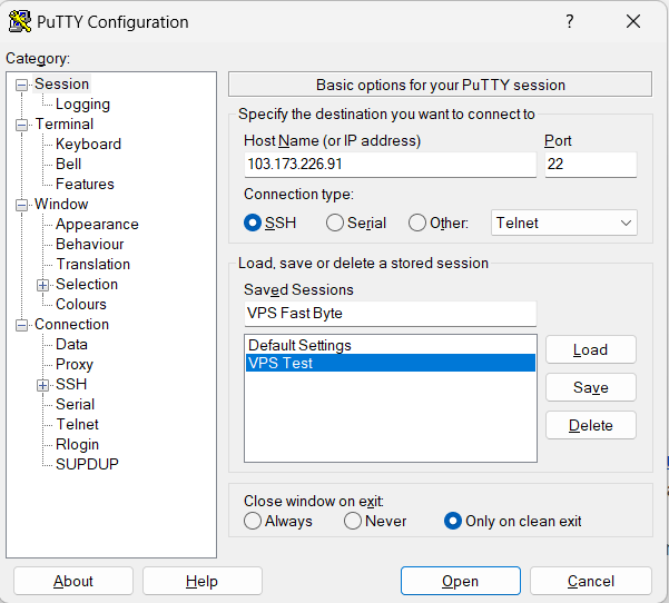 SSH vào VPS Linux bằng PuTTY
