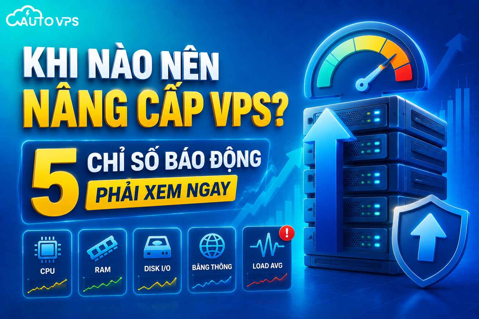 Khi Nào Nên Nâng Cấp VPS? 5 Chỉ Số Báo Động Phải Xem Ngay