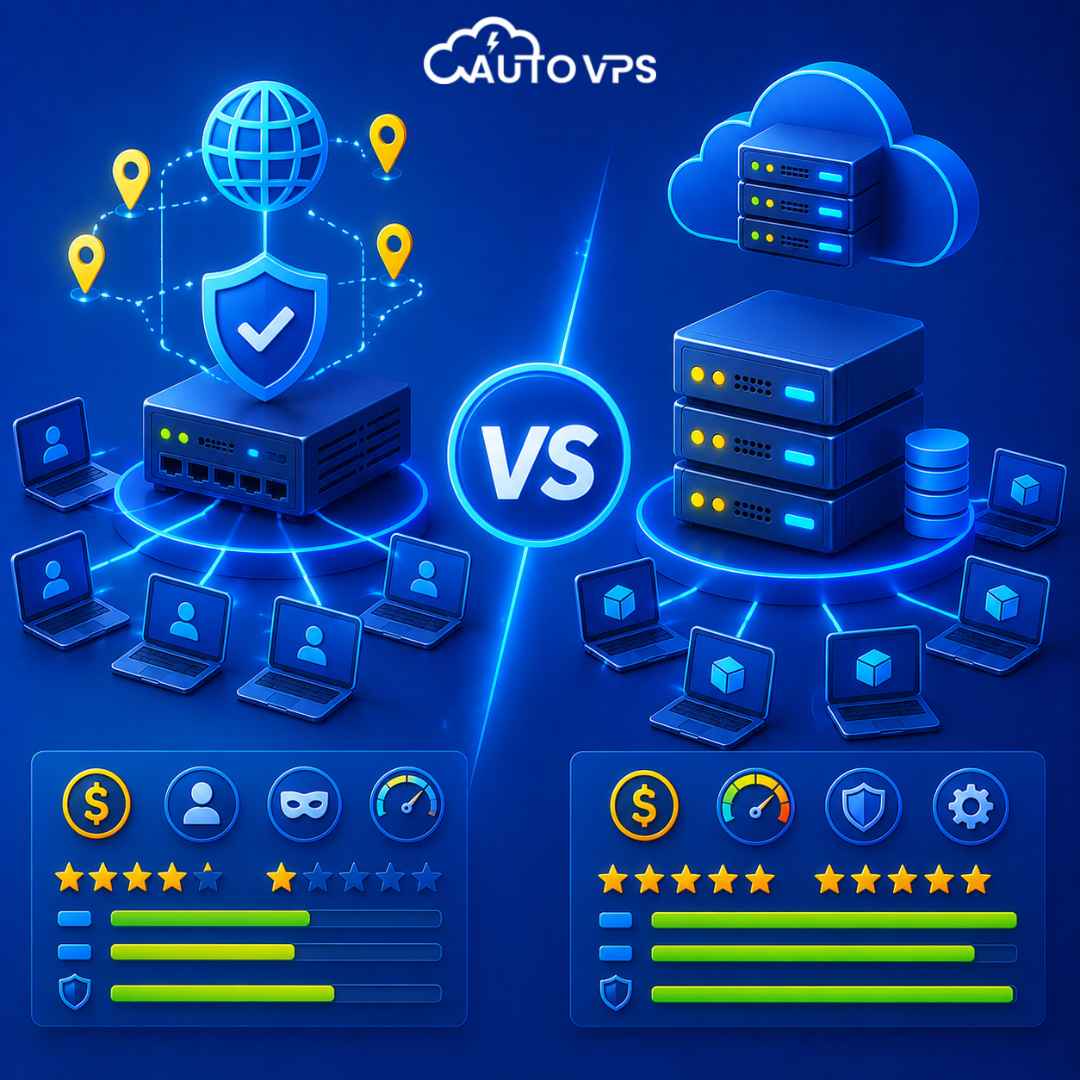 Proxy và VPS khác gì nhau