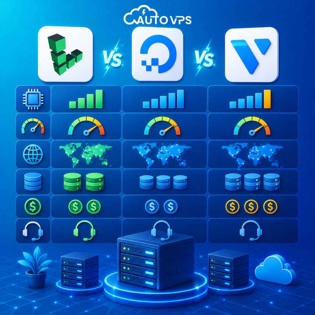 So Sánh Linode vs DigitalOcean Và Vultr