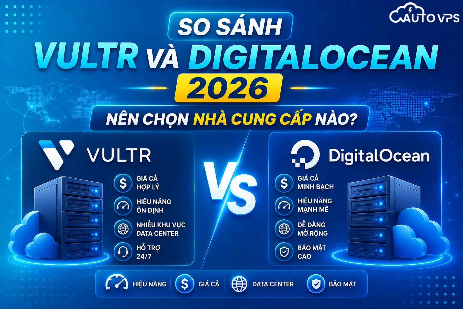 So Sánh Vultr Và DigitalOcean 2026: Nên Chọn Nhà Cung Cấp Nào?