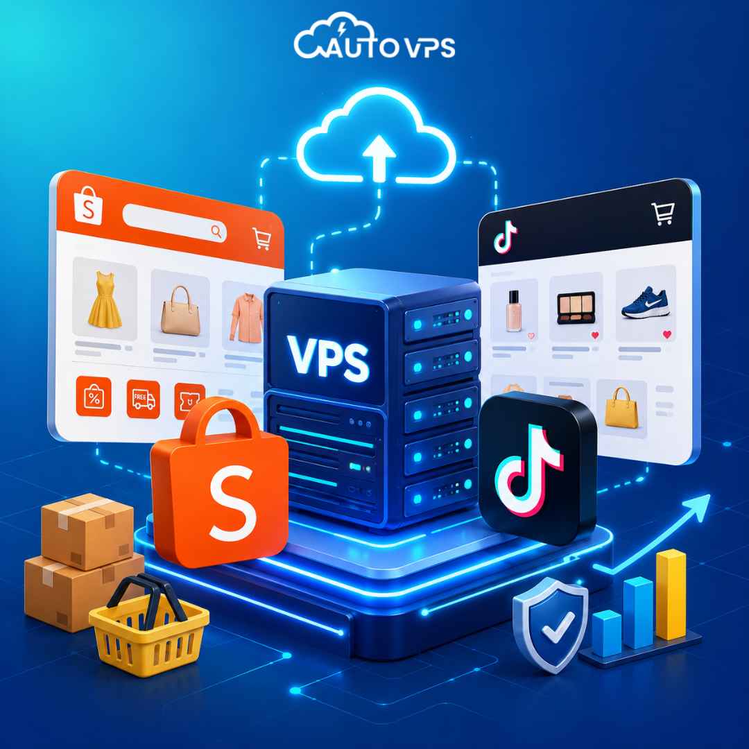 Tiêu chí chọn cấu hình VPS chạy tool Shopee, TikTok Shop