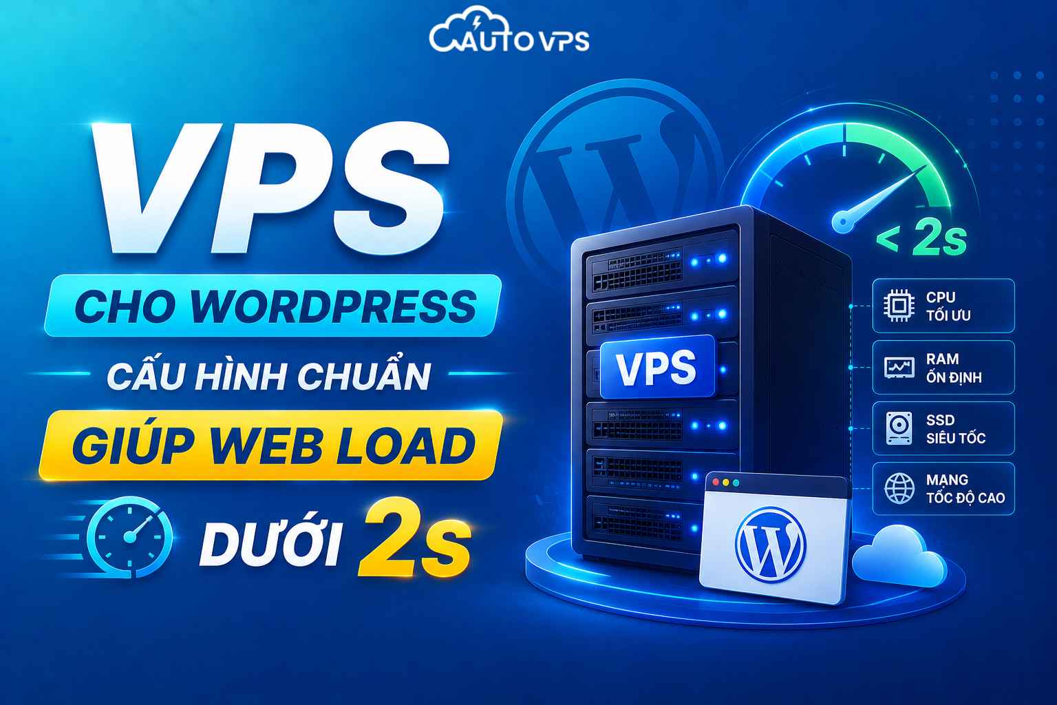 VPS Cho WordPress: Cấu Hình Chuẩn Giúp Web Load Dưới 2s