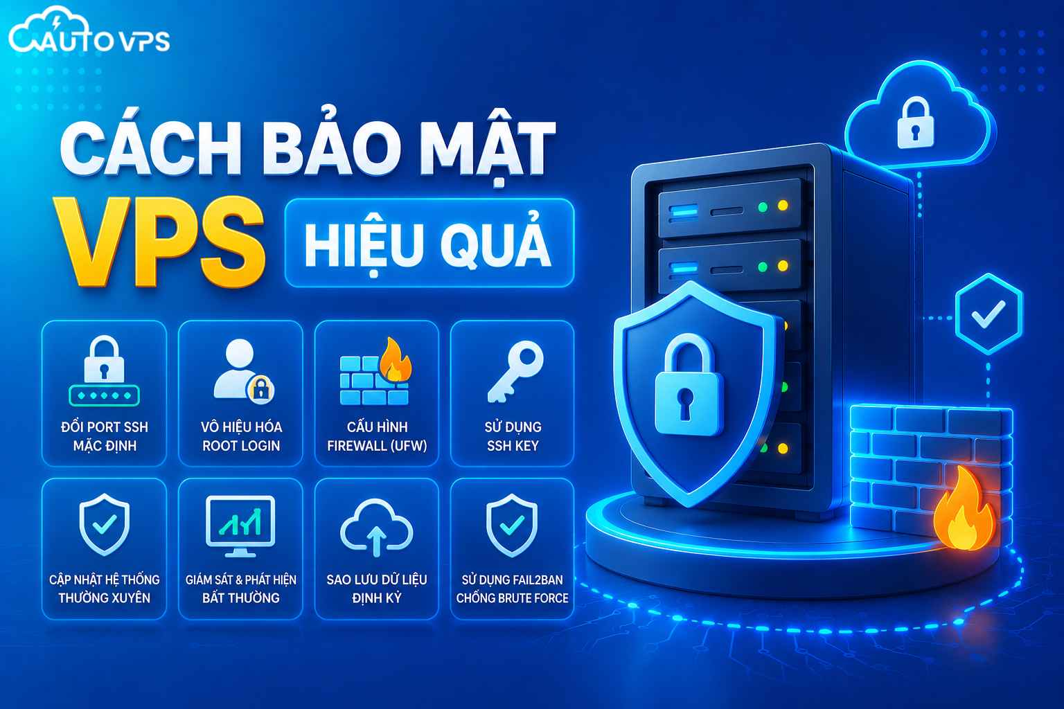 bảo mật vps ngay khi khởi tạo