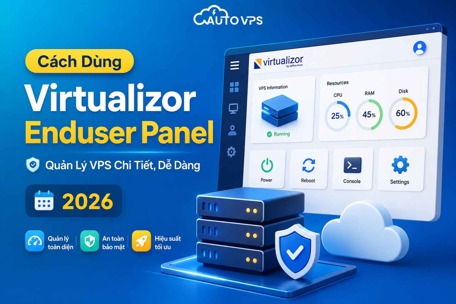 Cách Dùng Virtualizor Enduser Panel Quản Lý VPS