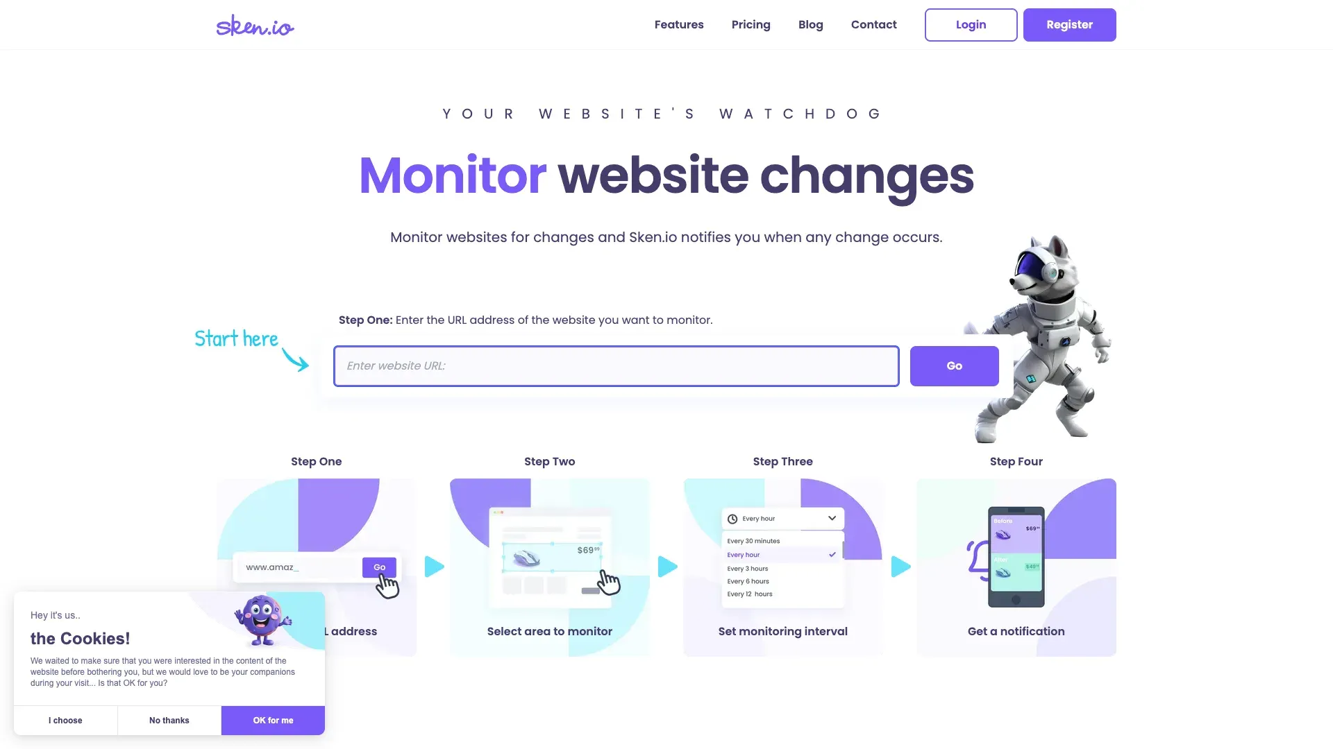 Công cụ giám sát Website Sken.io